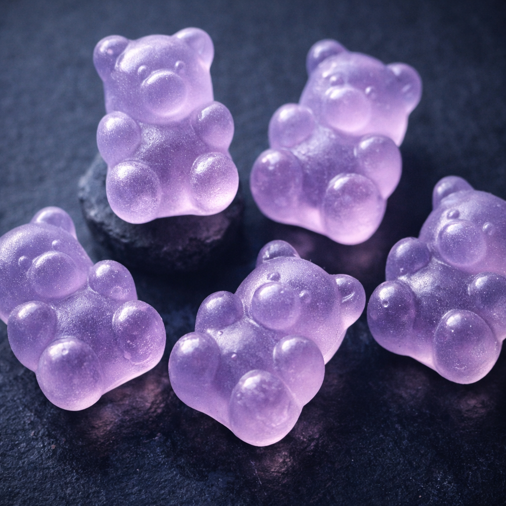 Melly gummies close-up